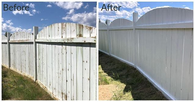 Fence painted