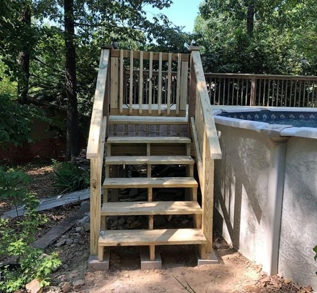 Stairs and deck furbished